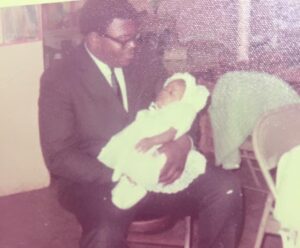 Baby K. Patrice with her dad