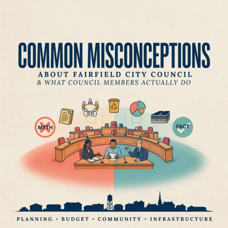 Common Misconceptions About Fairfield City Council and What Council Members Actually Do
