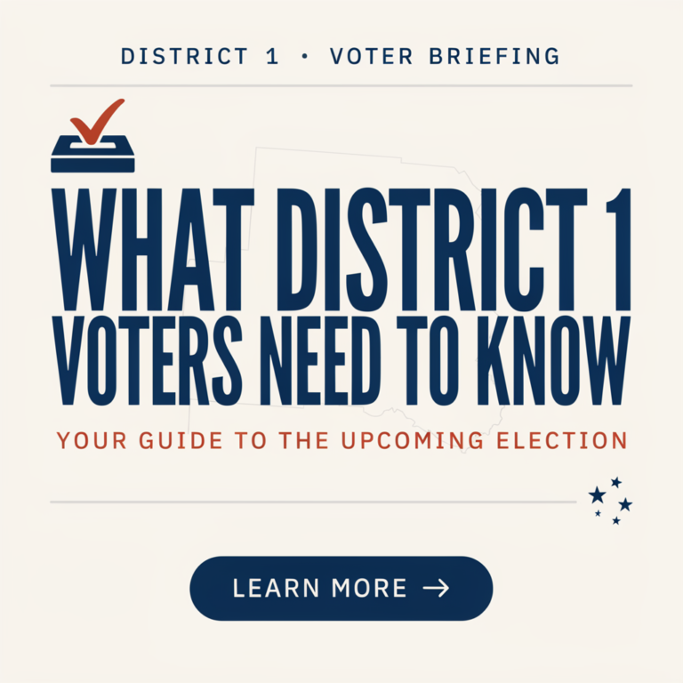 November 2026 Fairfield Election: What District 1 Voters Need to Know