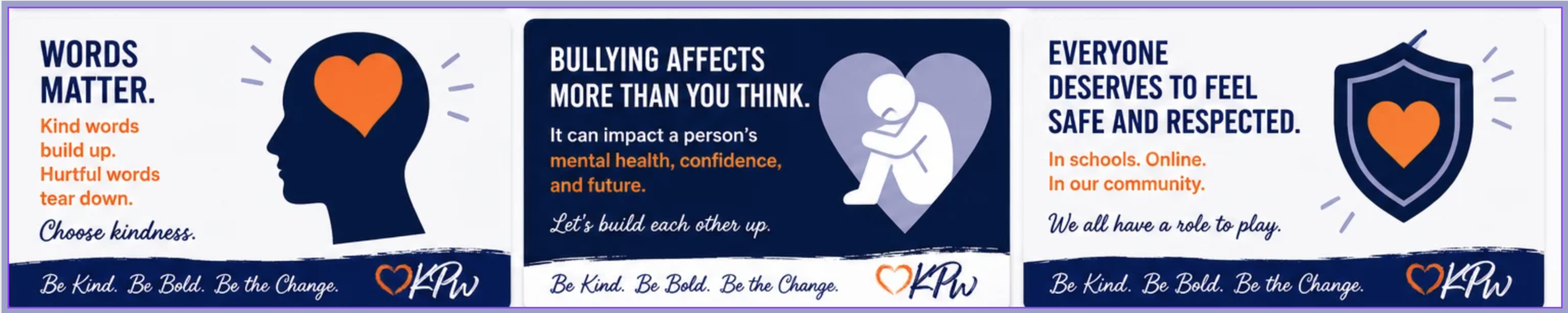 Words matter. Kind words build up. Hurtful words tear down. Choose kindness.